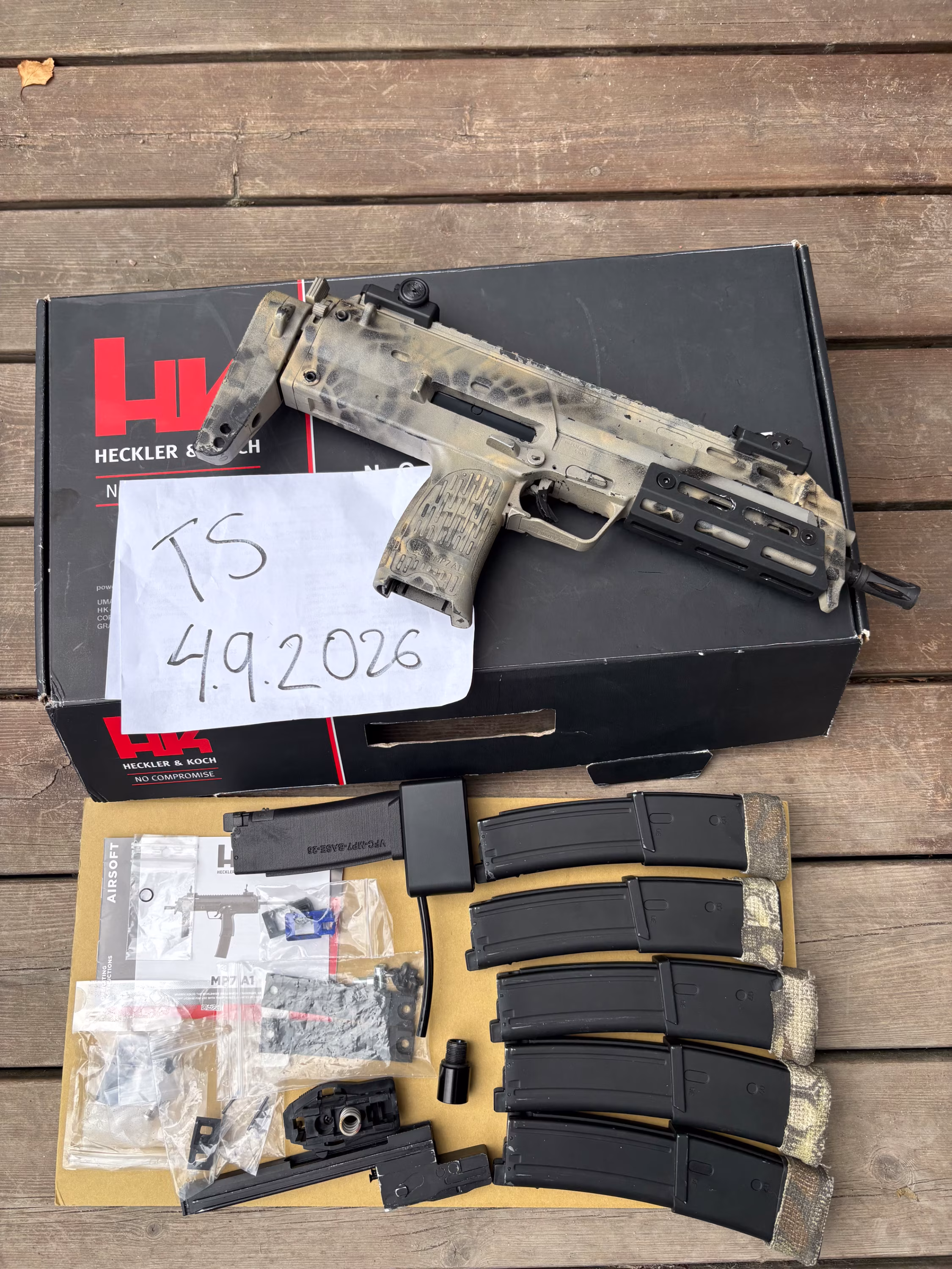 ”Projekti” Umarex mp7 gen2+ 5lipasta, hpa-adapteri